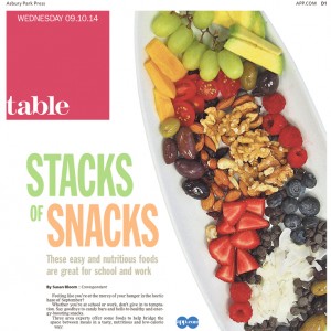 Stacks of Snacks - healthy snacks for fall